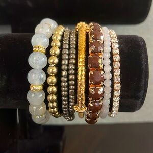 ❤️Bracelet set Gray brown set